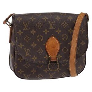 Authentic LOUIS VUITTON Monogram Saint Cloud GM Shoulder Bag M51242 LV